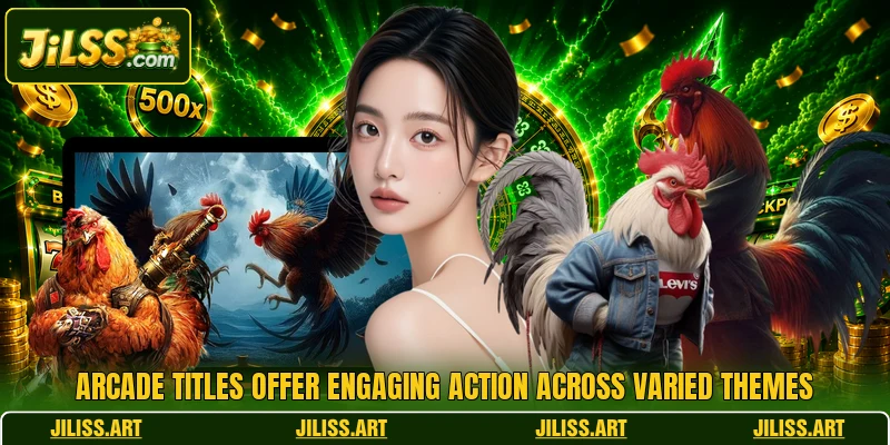 Arcade titles offer engaging action across varied themes