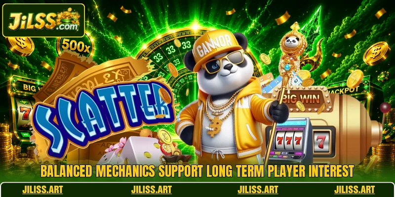 Balanced mechanics support long term player interest