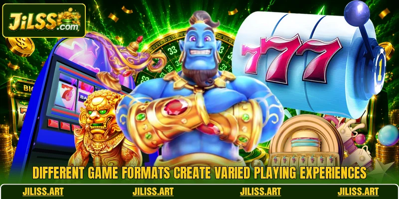 Different game formats create varied playing experiences