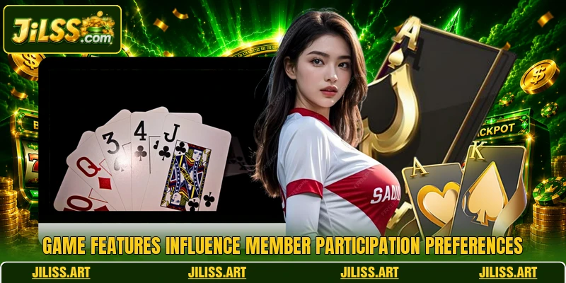 Game features influence member participation preferences