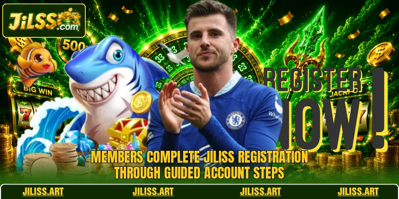 Members complete JILISS registration through guided account steps