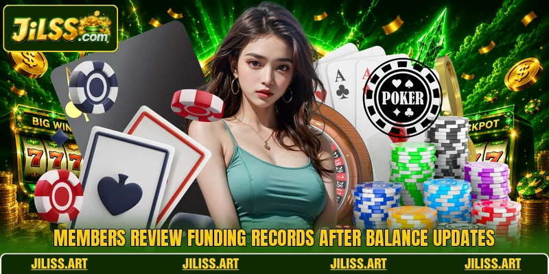 Members review funding records after balance updates Members review funding records after balance updates