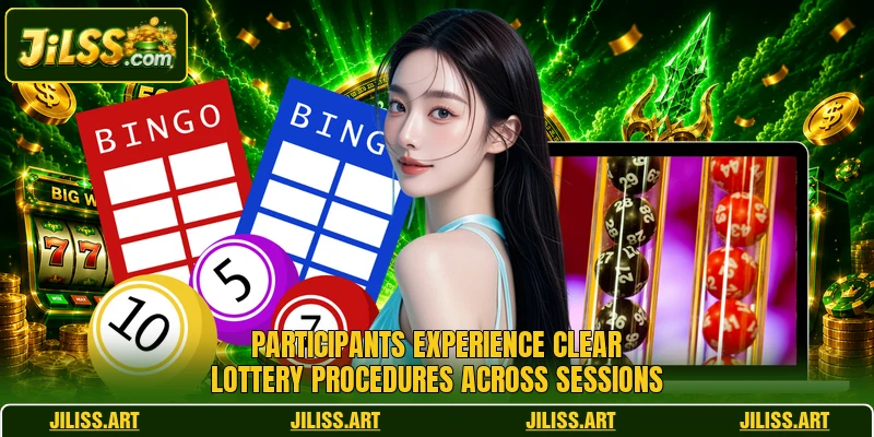 Participants experience clear lottery procedures across sessions Participants experience clear lottery procedures across sessions