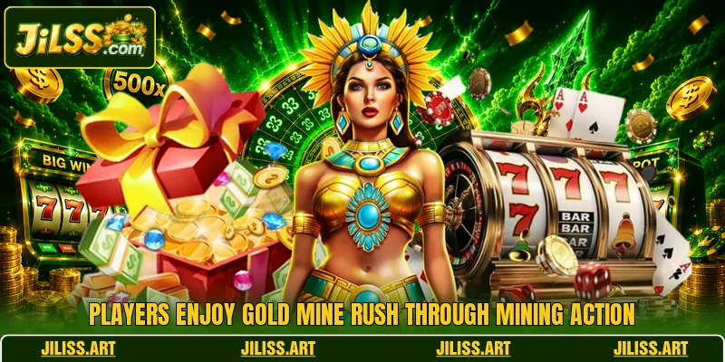 Players enjoy Gold Mine Rush through mining action Players enjoy Gold Mine Rush through mining action