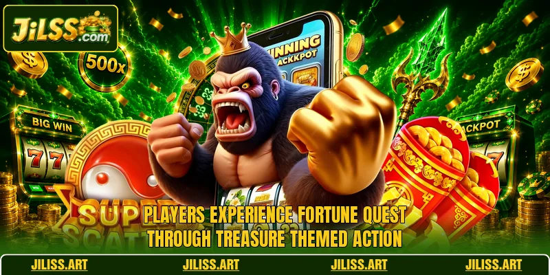 Players experience Fortune Quest through treasure themed action