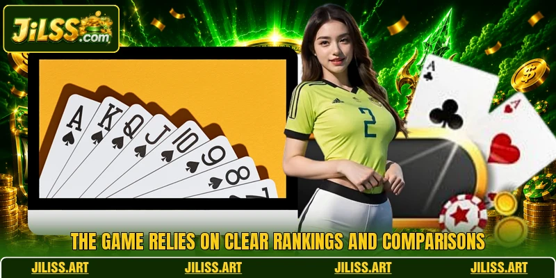 The game relies on clear rankings and comparisons